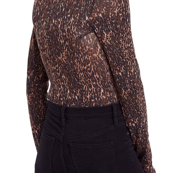 Free People Wild Thing Leopard Print Top H - Picture 2 of 8